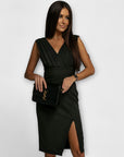 Desi - V-Neck Split Dress