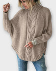 Elysian - Knit Sweater with Cable Pattern