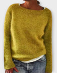 Regine – Solid Color Knit Sweater