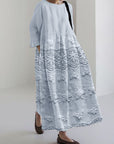 Thalina - Lace Printed Dress
