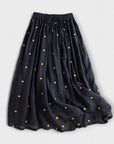 Playful polka dot dress made of cotton-linen
