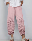 Noelya - Printed Lace Pants