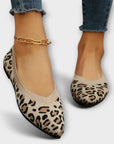 Leopard Patterned Lace Flats