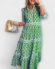 Juliette - Midi Dress with Chain Pattern