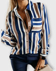 Emily - casual and relaxed striped blouse