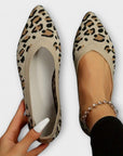 Leopard Patterned Lace Flats