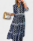 Juliette - Midi Dress with Chain Pattern