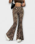 Leopard Bootcut Pants