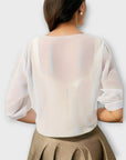 Olivia - Blouse with open front