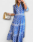 Juliette - Midi Dress with Chain Pattern