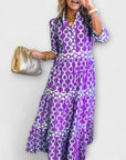 Juliette - Midi Dress with Chain Pattern