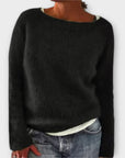 Regine – Solid Color Knit Sweater