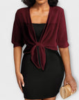 Olivia - Blouse with open front