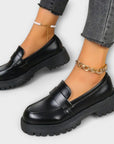 Women's Moccasin with Orthopedic Design and Satin Accents