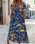 Isabella™ | Boho Floral Dress with Tummy Coverage