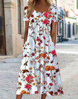 Isabella™ | Boho Floral Dress with Tummy Coverage