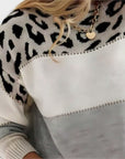 Cheyenne - Casual Sweater with Leopard Design