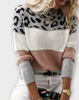 Cheyenne - Casual Sweater with Leopard Design