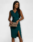 Desi - V-Neck Split Dress