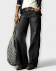 Cess - Denim Pants with Wide Leg
