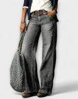 Cess - Denim Pants with Wide Leg