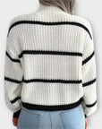 Chavala - Turtleneck Sweater with Stripes