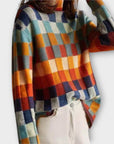 Erika - Patchwork Turtleneck Sweater