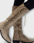 Elegant Lace-up Boots