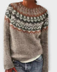 Vintage Knit Pullover for Women
