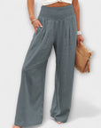 Thearya - Casual Wide Linen Pants