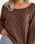 Malia - Knitted Sweater with Buttons