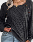 Malia - Knitted Sweater with Buttons