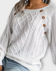 Malia - Knitted Sweater with Buttons