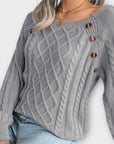 Malia - Knitted Sweater with Buttons