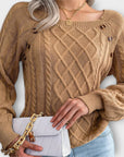 Malia - Knitted Sweater with Buttons