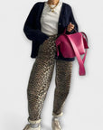 Chandra - Vintage Jeans with Leopard Print