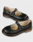 Women's Vintage Mary Jane Shoes – Classic Leather Shoes with Straps & Comfort Insole