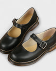 Women's Vintage Mary Jane Shoes – Classic Leather Shoes with Straps & Comfort Insole
