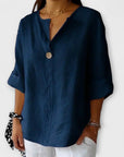 Nicole - Stylish blouse with V-neck