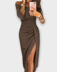 Lena - Elegant Off-Shoulder Dress