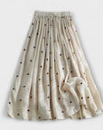 Playful polka dot dress made of cotton-linen