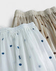 Playful polka dot dress made of cotton-linen