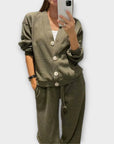 Chantal – Cardigan & Pants Set