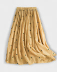 Playful polka dot dress made of cotton-linen