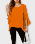 Aria - The perfect spring blouse with a round neckline