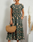 Sasha™ | Tummy Covering Floral Dress