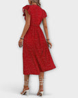 Chic Polka Dot Midi Dress