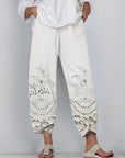 Noelya - Printed Lace Pants