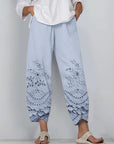 Noelya - Printed Lace Pants