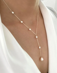 Vintage Pendant Pearl Necklace